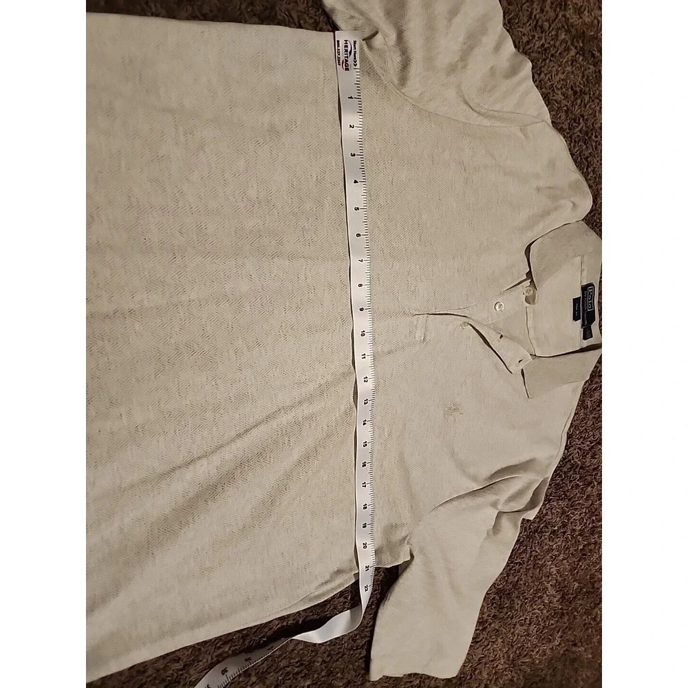 Ralph Lauren Pro Fit Golf Polo‎ Shirt Men's L Short Sleeve Solid Heather Grey